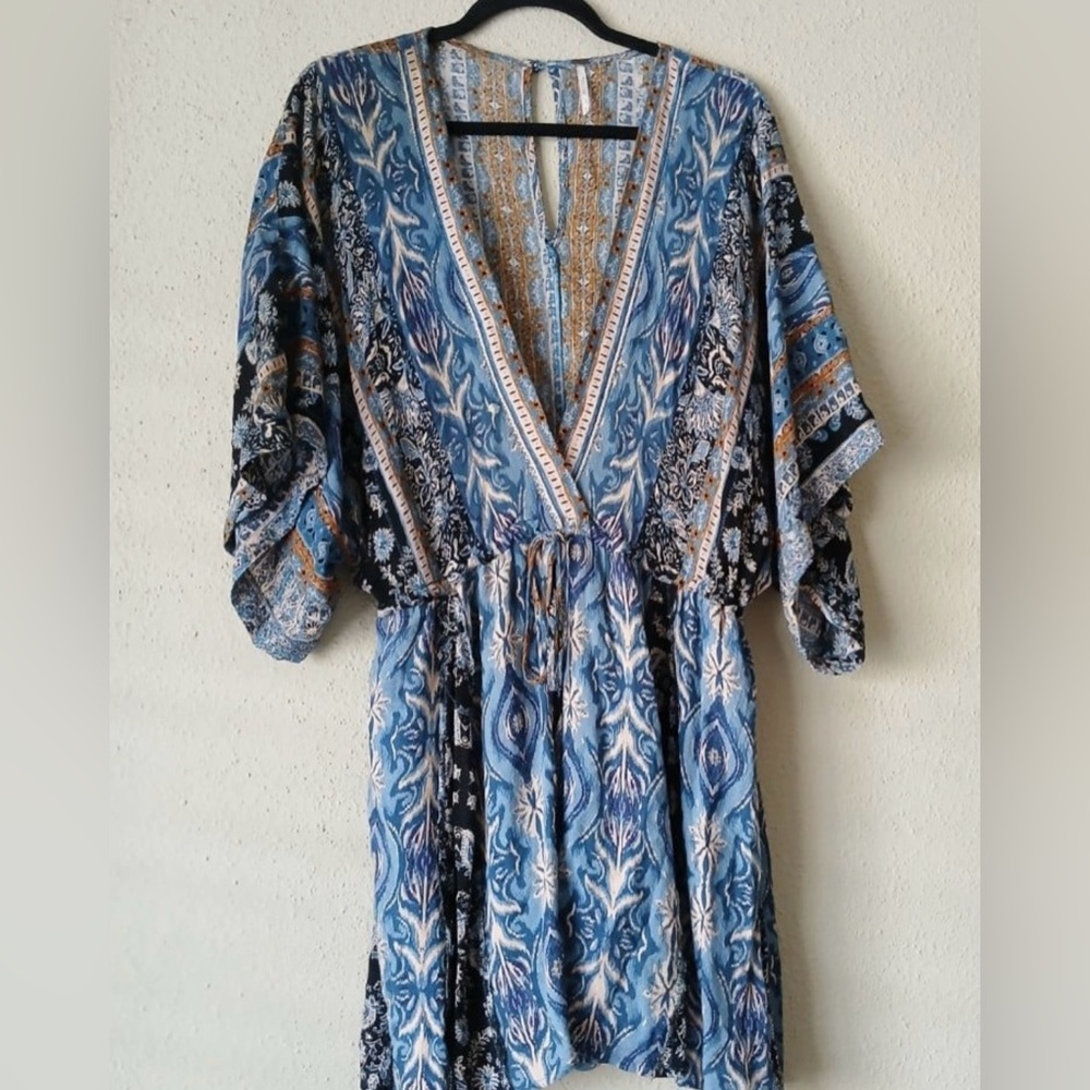 NWOT FREE PEOPLE MIXED EMOTIONS ROMPER MEDIUM - Picture 2 of 2